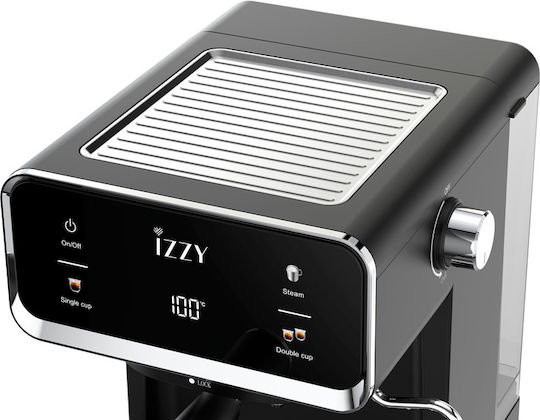 Izzy IZ-6017 Automatic Espresso Machine 1000W Pressure 20bar Black