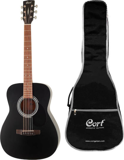 Cort Ηλεκτροακουστική Κιθάρα Black / Black Satin