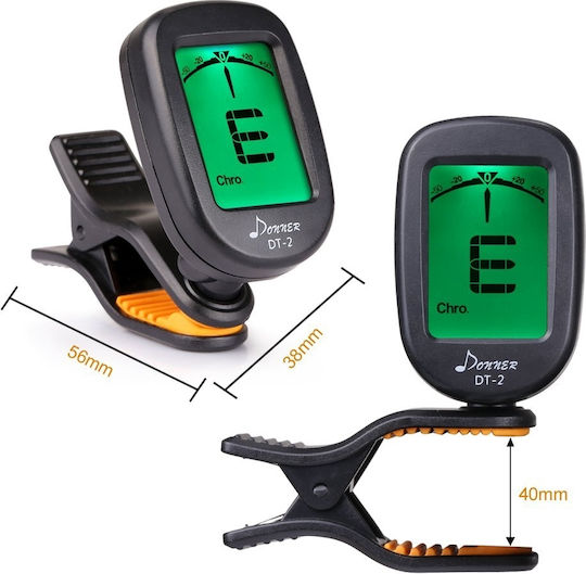 Donner Chromatic Tuner EC814 in Black Color