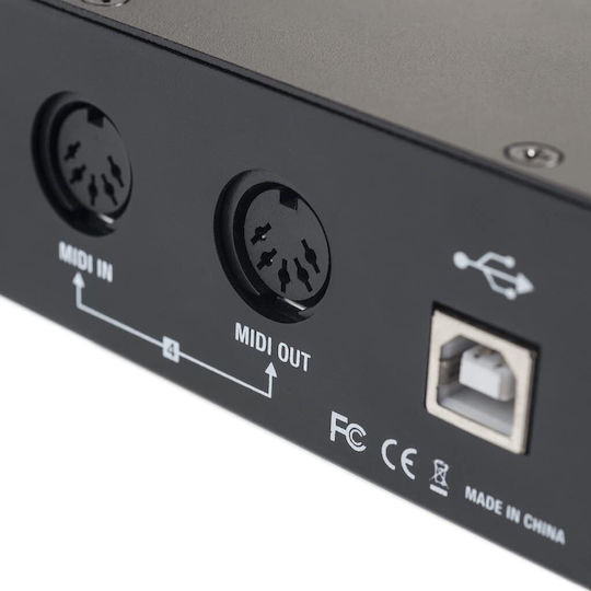 TIE Studio Midi Interface 4i4o σε Μαύρο Χρώμα