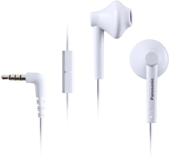 Panasonic Ακουστικά Ψείρες Earbuds Λευκά RPTCM55EW