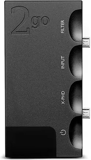 Chord 2GO Jett Black Tragbar Digital Bluetooth Kopfhörerverstärker 2 Kanäle mit DAC