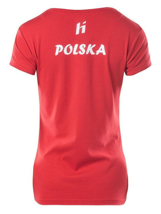 Huari Women's Short Sleeve Promotional T-Shirt Red
