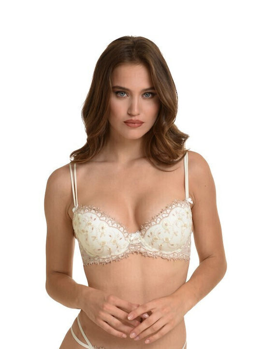 Miss Rosy Underwear Set with Bra & String Ivory