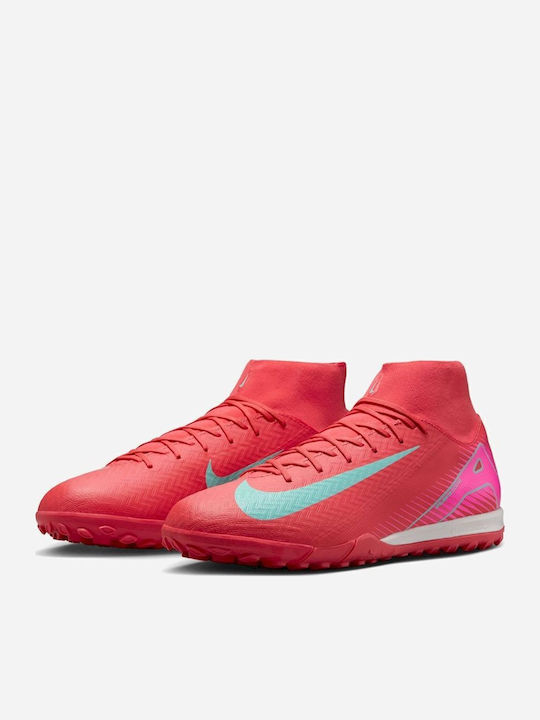 Nike Mercurial Superfly 10 Academy Kylian Mbappé TF Orange Football Shoes with Molded Cleats