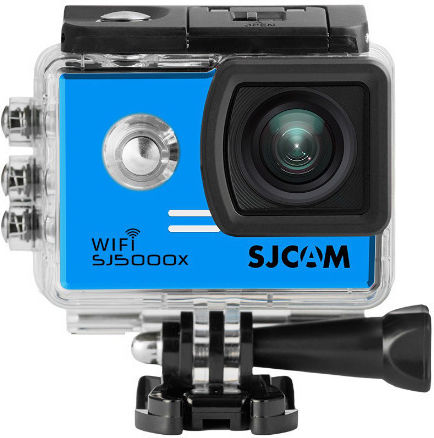 SJCAM SJ5000X 32GB Action Camera 4K Ultra HD Underwater (with Case) with Screen 2" and Wi-Fi Blue