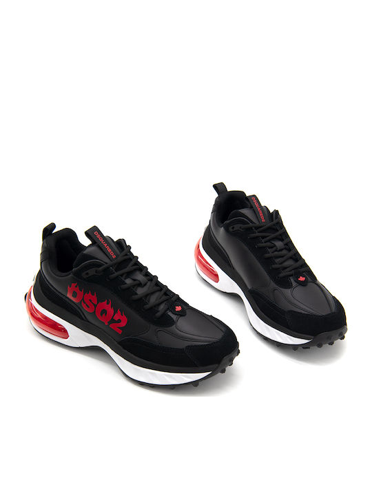 Adidași Chunky Pentru Bărbați Roșii-Negri Bubble