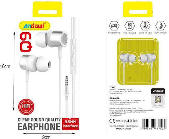 Andowl Q9 In-ear Handsfree Ακουστικά με Βύσμα 3.5mm