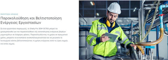Shelly Energie-Analysator Elektrischer Messgeräte Analoger Schiene Dreiphasig WLAN Bluetooth KNX Modbus LAN