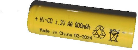 KAL Electronics Επαναφορτιζόμενη Μπαταρία AA Ni-MH 800mAh 1.2V με Λαμάκι 1τμχ