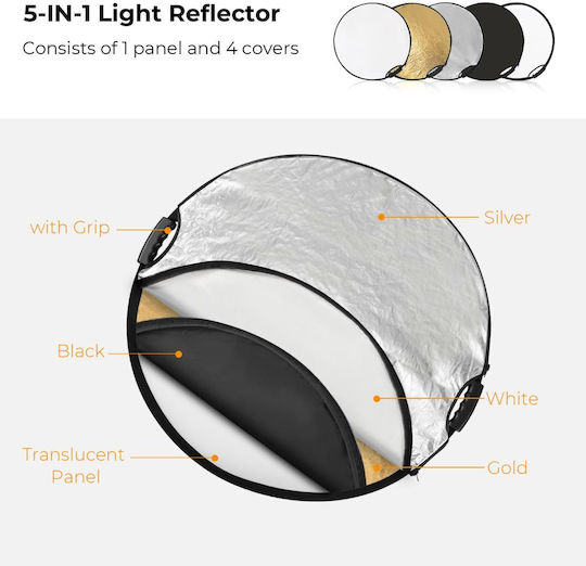 K&F Concept pliabil Reflector de fotografie 80 cm KF18.0005