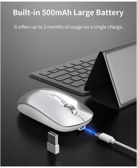 Devia EL245 Wireless Bluetooth Mouse Argintiu