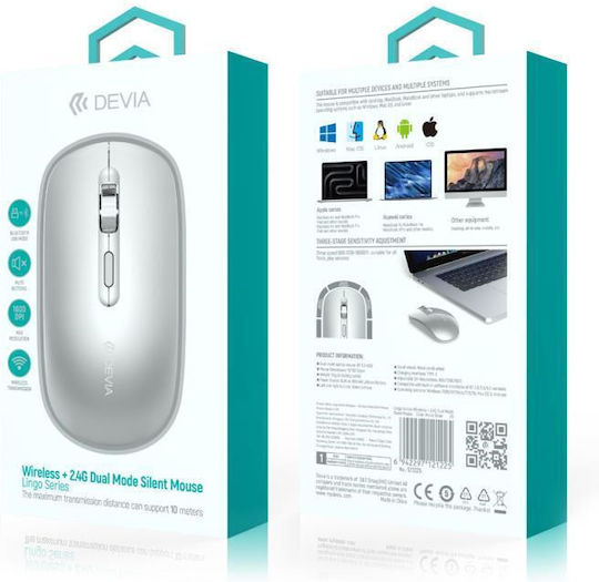 Devia EL245 Wireless Bluetooth Mouse Argintiu