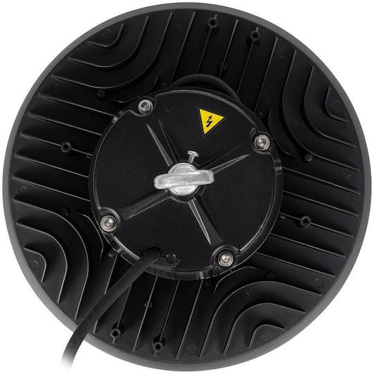 GloboStar Commercial Bell Light 100W Cool White 15000lm with Built-in LED Black Ø26.5xH15cm