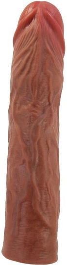 Pretty Love Penis Sleeve Προέκταση Πέους Καφέ 7.6cm
