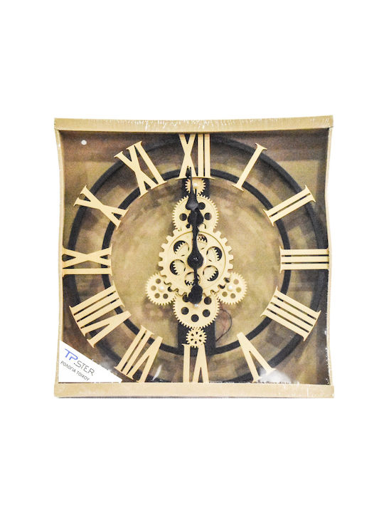 Tpster Wanduhr Schwarz