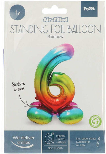 Luftballon Folie Jumbo Zahl Basis 72cm