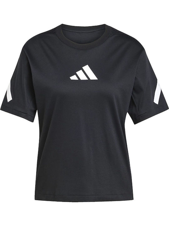 Damen Sportlich T-Shirt Schwarz