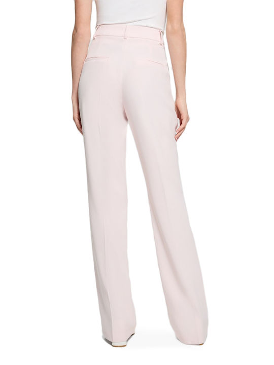 Guess Damen Krepp Hose in Normaler Passform Pink