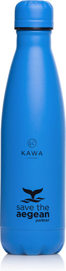 Estia Ipanema Save the Aegean Glass Thermos Stainless Steel BPA Free 500ml Olympic Blue