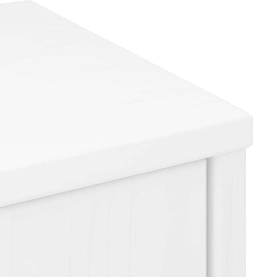 Odda Hängeschrank fürs Wohnzimmer aus Massivholz Weiß 40x24x79 cm