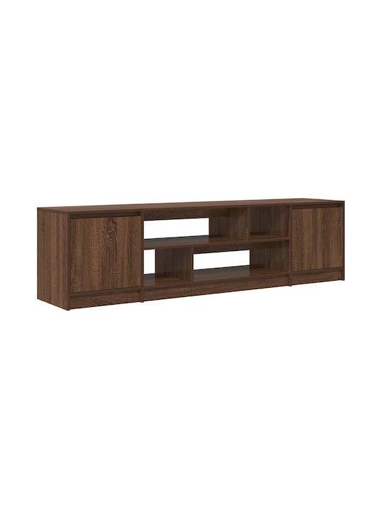 TV-Möbel Hölzernes Brown Oak L188.5xB41xH50cm