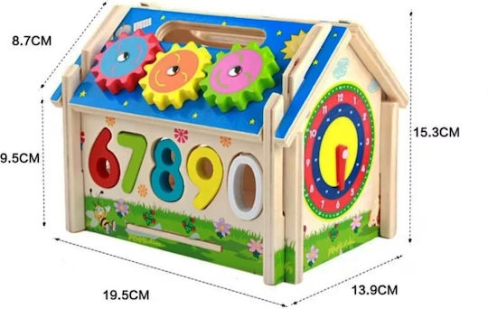 Jucărie de Sortare a Formelor din Lemn pentru 24++ Luni