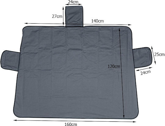 Parasolar Parbriz Auto Exterior 160x120 cm