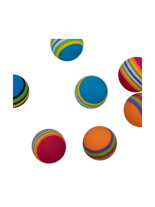 Pet Nova Παιχνίδι Γάτας Μπαλάκια Rainbow 3,6cm 3τεμ