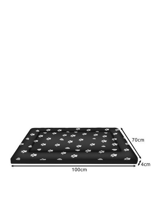 Purlov Sofa Dog Bed Black 100x70cm