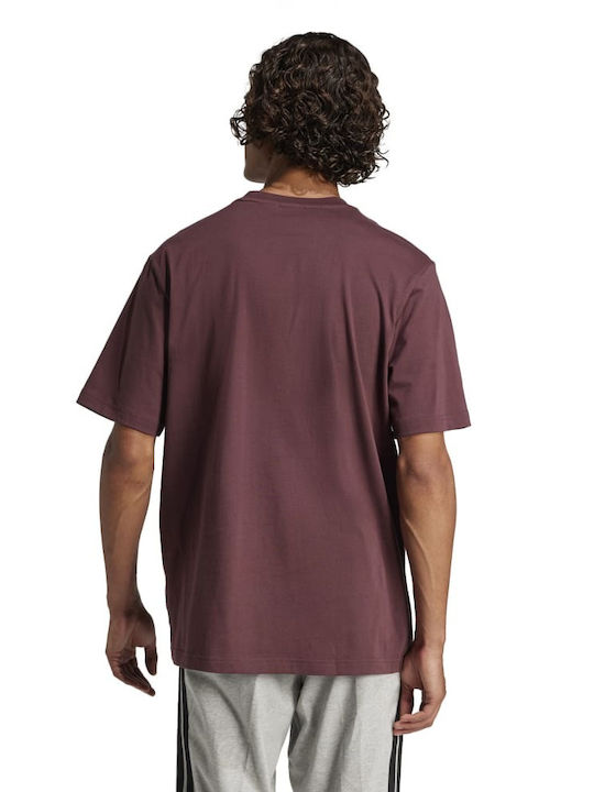 adidas Linear Polo Blouse Burgundy