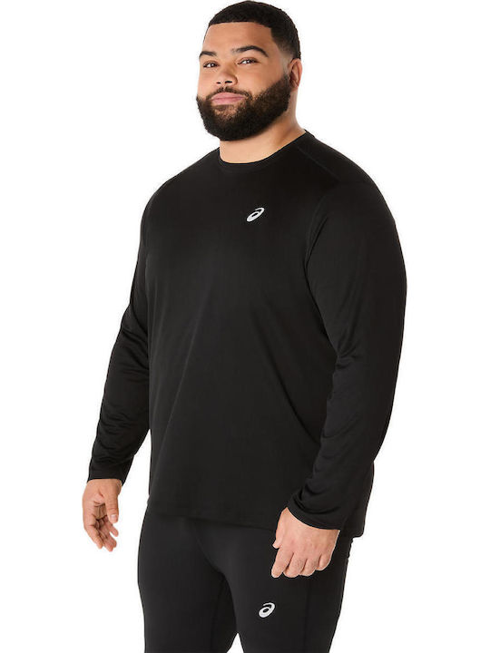 Core Sportliche Langarm Herrenbluse Schwarz