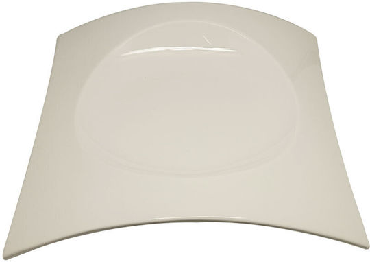 Espiel Serving Platter Square made of Porcelain White Espiel Serving Platter Square made of Porcelain White
