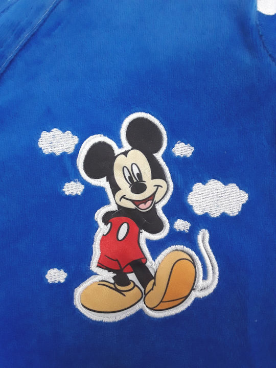 Disney Mickey Baby Bodysuit Long-Sleeved Velvet Dark Blue