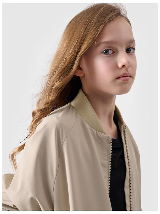 Kids Bomber Beige