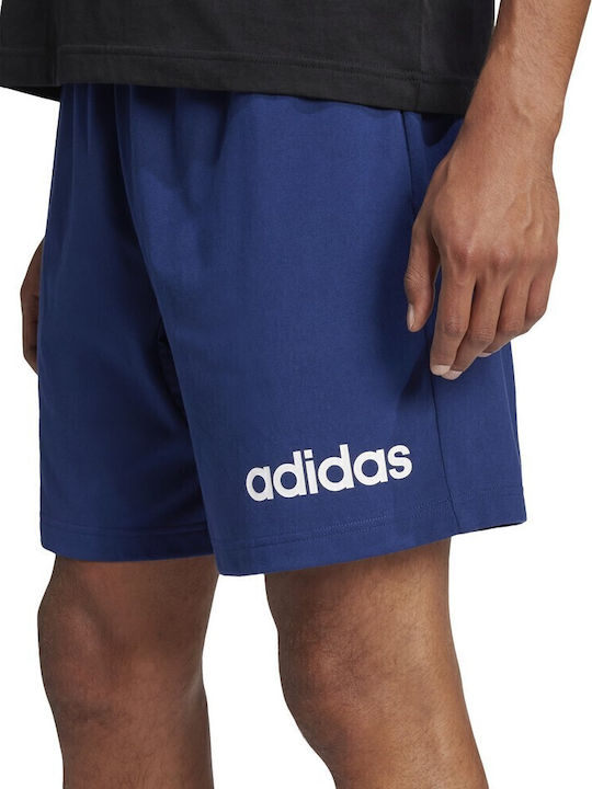 Essentials Linear Single Jersey Ανδρική Βερμούδα Μπλε