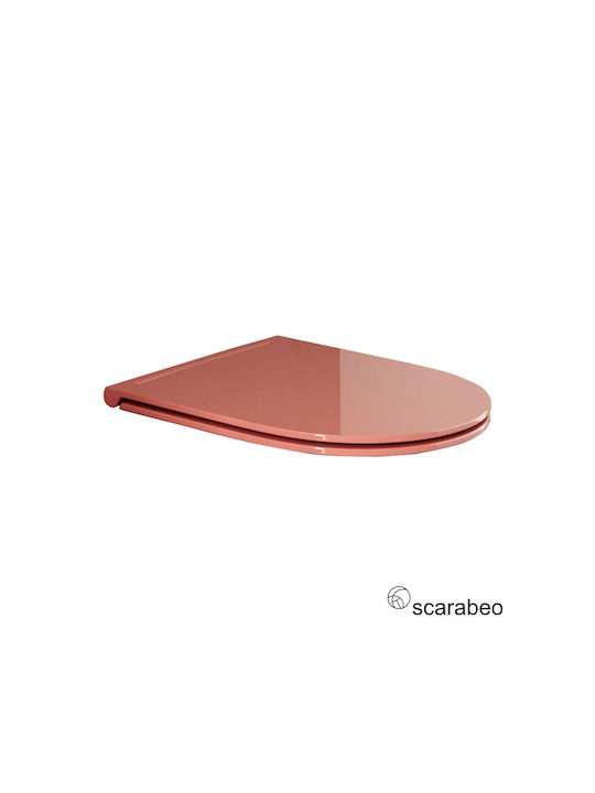 Scarabeo Καπάκι Λεκάνης Slim Soft Close Πλαστικό Πορτοκαλί
