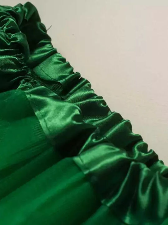 Kids' Tulle Tutu Skirt Green