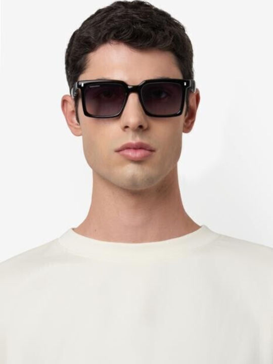 Dsquared2 Icon Γυαλιά Ηλίου Μαύρα με Κοκκάλινο Σκελετό