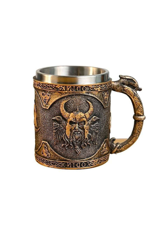 Cup Mug Beer Tea Coffee Water Norse Mythology God Odin Dark Shade 330ml