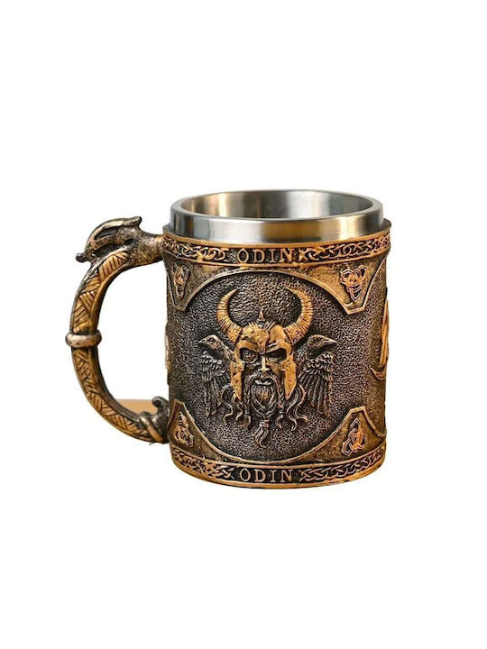 Cup Mug Beer Tea Coffee Water Norse Mythology God Odin Dark Shade 330ml