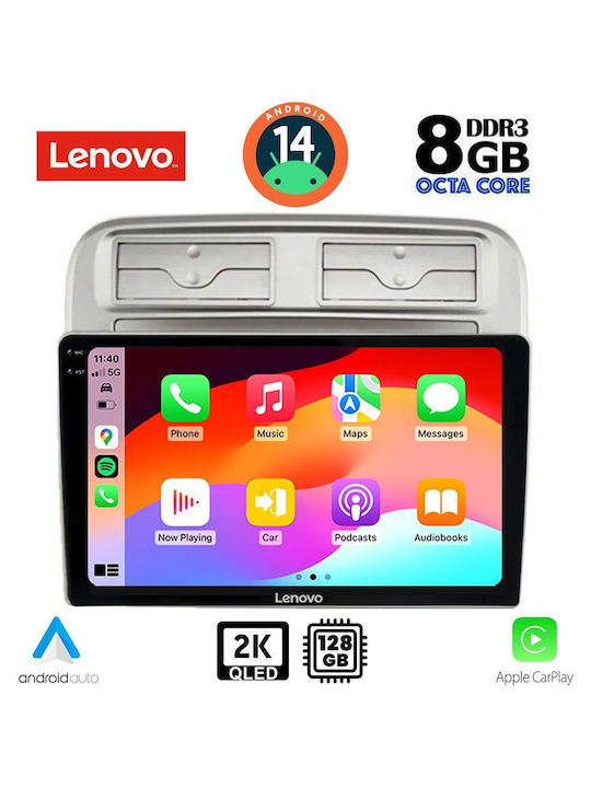 Lenovo Car Audio System for Fiat Grande Punto 2005-2012 (Bluetooth/USB/AUX/WiFi/GPS/Apple-Carplay/Android-Auto) with Touch Screen 9"