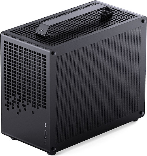 Jonsplus Z20 Gaming Mini-Turm Computergehäuse mit Seitenfenster Schwarz