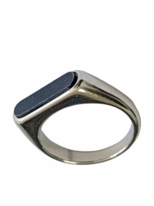 Tatu Moyo Ring with Stones made of Steel Tatu Moyo Ring with Stones made of Steel