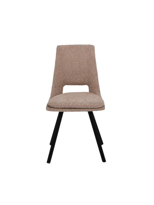 Alice Dining Room Artificial Leather Chair Cappuccino 47x54x87cm 2pcs