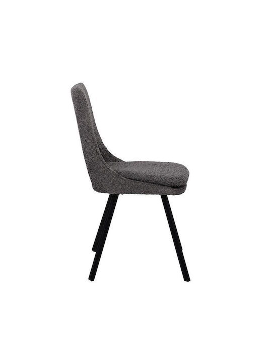 Alice Dining Room Artificial Leather Chair Grey 47x54x87cm 2pcs