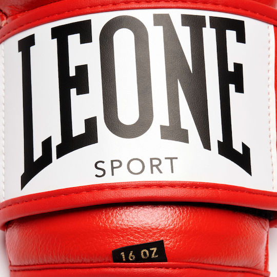 Leone 1947 Γάντια Πυγμαχίας Δερμάτινα για Αγώνα Κόκκινα