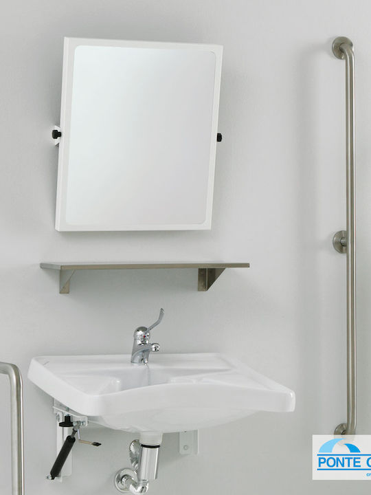 Ponte Giulio Inox Bathroom Grab Bar for Persons with Disabilities 140cm Silver