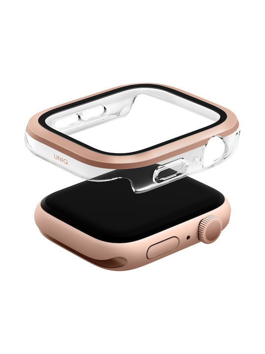 Uniq Etui Apple Watch Series 10 42mm Tempered Glass Ροζ-χρυσό Uniq Etui Apple Watch Series 10 42mm Tempered Glass Ροζ-χρυσό
