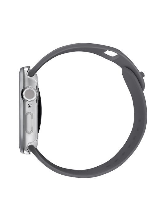 Uniq Voute Case Apple Watch Series 10 46mm Tempered Glass Silver